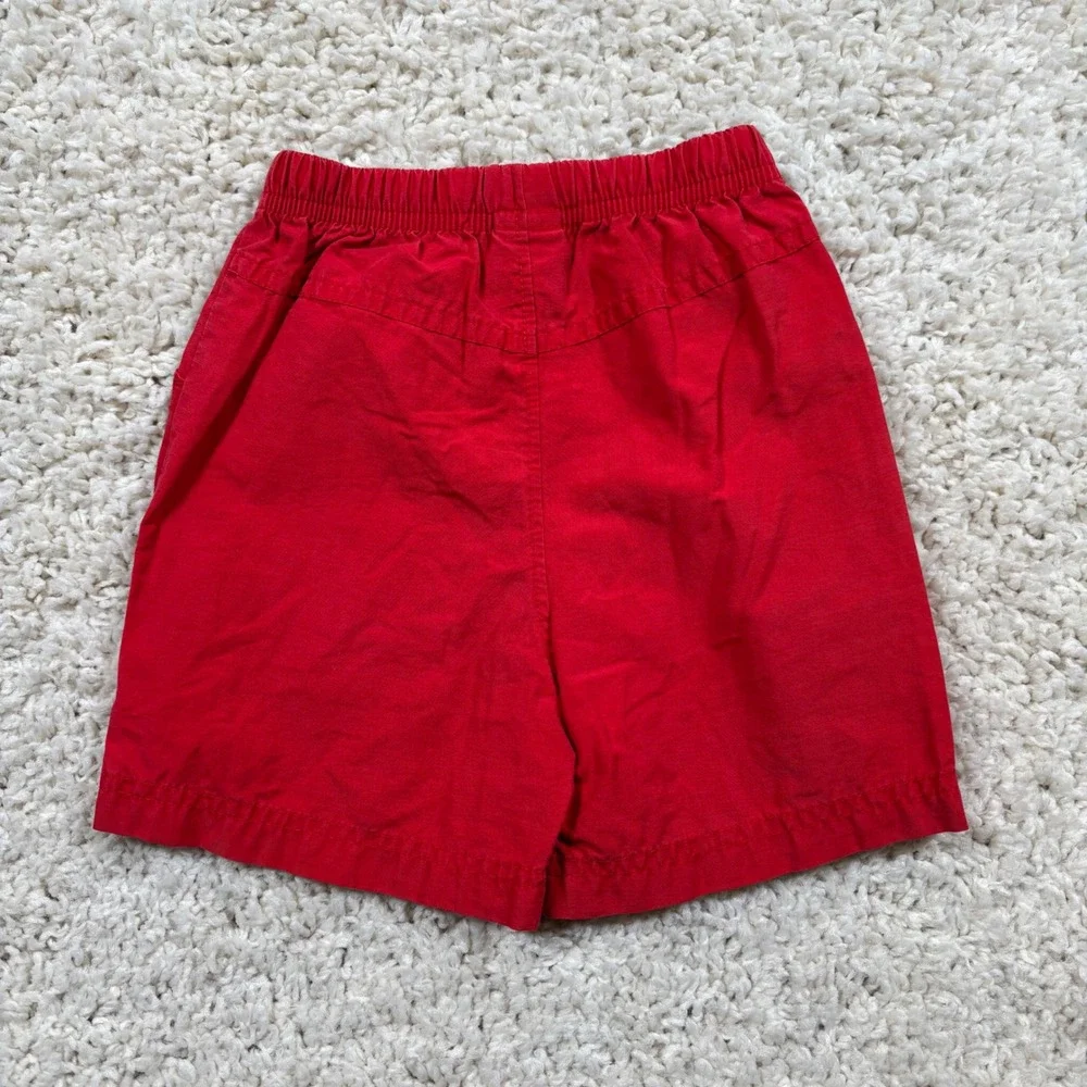 OshKosh B'gosh Baby‎ Red Cotton Blend Elastic Waist Pull On Shorts 18 Months